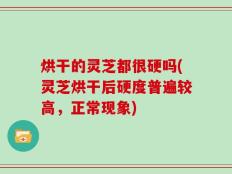 烘干的灵芝都很硬吗(灵芝烘干后硬度普遍较高，正常现象)