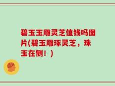 碧玉玉雕灵芝值钱吗图片(碧玉雕琢灵芝，珠玉在侧！)
