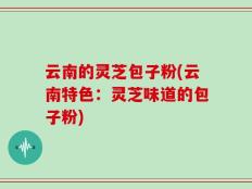 云南的灵芝包子粉(云南特色：灵芝味道的包子粉)
