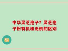 中华灵芝孢子？灵芝孢子粉有机和无机的区别