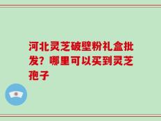 河北灵芝破壁粉礼盒批发？哪里可以买到灵芝孢子