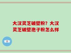 大汉灵芝破壁粉？大汉灵芝破壁孢子粉怎么样