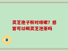 灵芝孢子粉对咳嗽？感冒可以喝灵芝泡茶吗