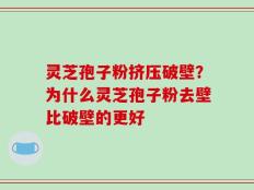 灵芝孢子粉挤压破壁？为什么灵芝孢子粉去壁比破壁的更好
