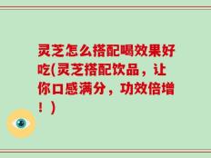 灵芝怎么搭配喝效果好吃(灵芝搭配饮品，让你口感满分，功效倍增！)