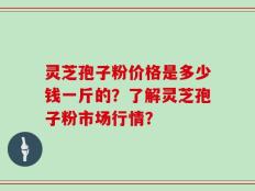 灵芝孢子粉价格是多少钱一斤的？了解灵芝孢子粉市场行情？