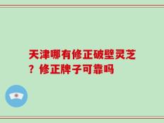 天津哪有修正破壁灵芝？修正牌子可靠吗