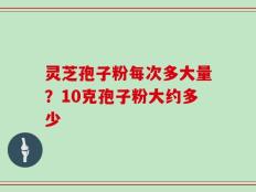 灵芝孢子粉每次多大量？10克孢子粉大约多少
