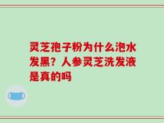 灵芝孢子粉为什么泡水发黑？人参灵芝洗发液是真的吗