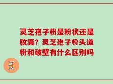 灵芝孢子粉是粉状还是胶囊？灵芝孢子粉头道粉和破壁有什么区别吗