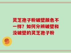 灵芝孢子粉破壁颜色不一样？如何分辨破壁和没破壁的灵芝孢子粉