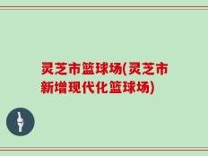 灵芝市篮球场(灵芝市新增现代化篮球场)