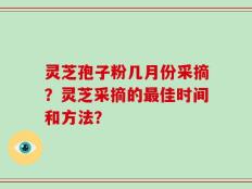 灵芝孢子粉几月份采摘？灵芝采摘的最佳时间和方法？