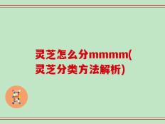 灵芝怎么分mmmm(灵芝分类方法解析)