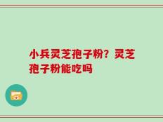 小兵灵芝孢子粉？灵芝孢子粉能吃吗