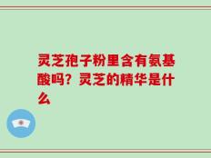 灵芝孢子粉里含有氨基酸吗？灵芝的精华是什么