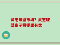 灵芝破壁市场？灵芝破壁孢子粉哪里有卖
