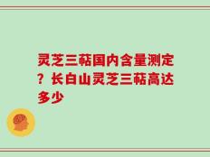 灵芝三萜国内含量测定？长白山灵芝三萜高达多少