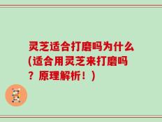 灵芝适合打磨吗为什么(适合用灵芝来打磨吗？原理解析！)