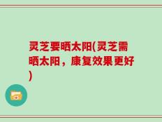 灵芝要晒太阳(灵芝需晒太阳，康复效果更好)