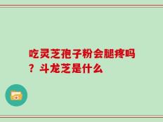 吃灵芝孢子粉会腿疼吗？斗龙芝是什么