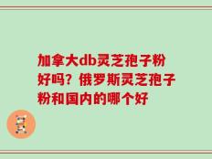 加拿大db灵芝孢子粉好吗？俄罗斯灵芝孢子粉和国内的哪个好