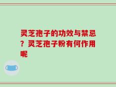 灵芝孢子的功效与禁忌？灵芝孢子粉有何作用呢