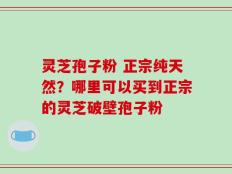 灵芝孢子粉 正宗纯天然？哪里可以买到正宗的灵芝破壁孢子粉