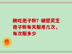 刚吃孢子粉？破壁灵芝孢子粉每天服用几次，每次服多少