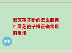 灵芝孢子粉的怎么服用？灵芝孢子粉正确食用的用法