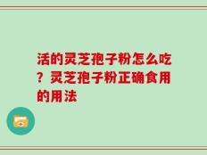 活的灵芝孢子粉怎么吃？灵芝孢子粉正确食用的用法