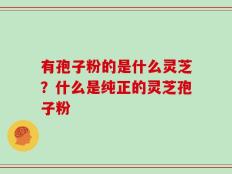 有孢子粉的是什么灵芝？什么是纯正的灵芝孢子粉