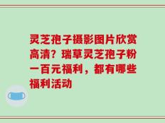 灵芝孢子摄影图片欣赏高清？瑞草灵芝孢子粉一百元福利，都有哪些福利活动