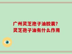 广州灵芝孢子油胶囊？灵芝孢子油有什么作用
