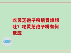 吃灵芝孢子粉后胃烧想吐？吃灵芝孢子粉有何反应