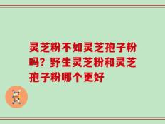 灵芝粉不如灵芝孢子粉吗？野生灵芝粉和灵芝孢子粉哪个更好
