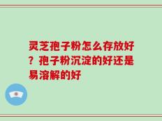 灵芝孢子粉怎么存放好？孢子粉沉淀的好还是易溶解的好