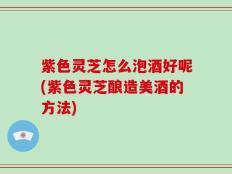 紫色灵芝怎么泡酒好呢(紫色灵芝酿造美酒的方法)