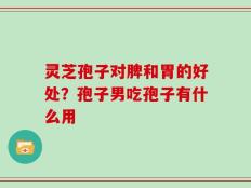 灵芝孢子对脾和胃的好处？孢子男吃孢子有什么用