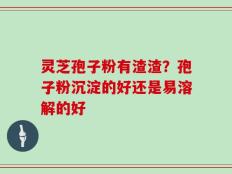 灵芝孢子粉有渣渣？孢子粉沉淀的好还是易溶解的好