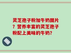 灵芝孢子粉加牛奶图片？营养丰富的灵芝孢子粉配上美味的牛奶？