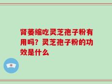 肾萎缩吃灵芝孢子粉有用吗？灵芝孢子粉的功效是什么