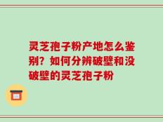 灵芝孢子粉产地怎么鉴别？如何分辨破壁和没破壁的灵芝孢子粉