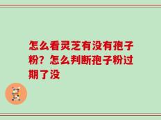 怎么看灵芝有没有孢子粉？怎么判断孢子粉过期了没