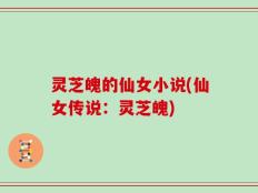灵芝魄的仙女小说(仙女传说：灵芝魄)