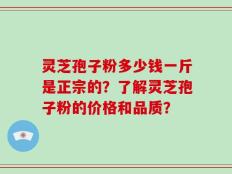 灵芝孢子粉多少钱一斤是正宗的？了解灵芝孢子粉的价格和品质？