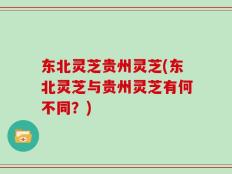 东北灵芝贵州灵芝(东北灵芝与贵州灵芝有何不同？)