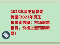 2023年灵芝价格走势图(2023年灵芝价格走势图：市场需求推高，价格上涨预期明显)