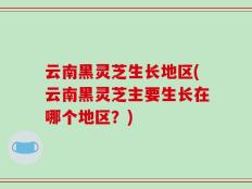 云南黑灵芝生长地区(云南黑灵芝主要生长在哪个地区？)