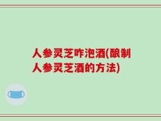 人参灵芝咋泡酒(酿制人参灵芝酒的方法)